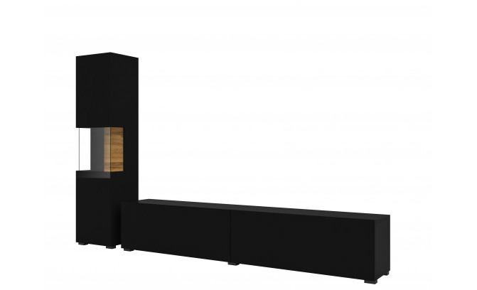 Секция AVA 24WNLM09 Czarny/Dąb Wotan